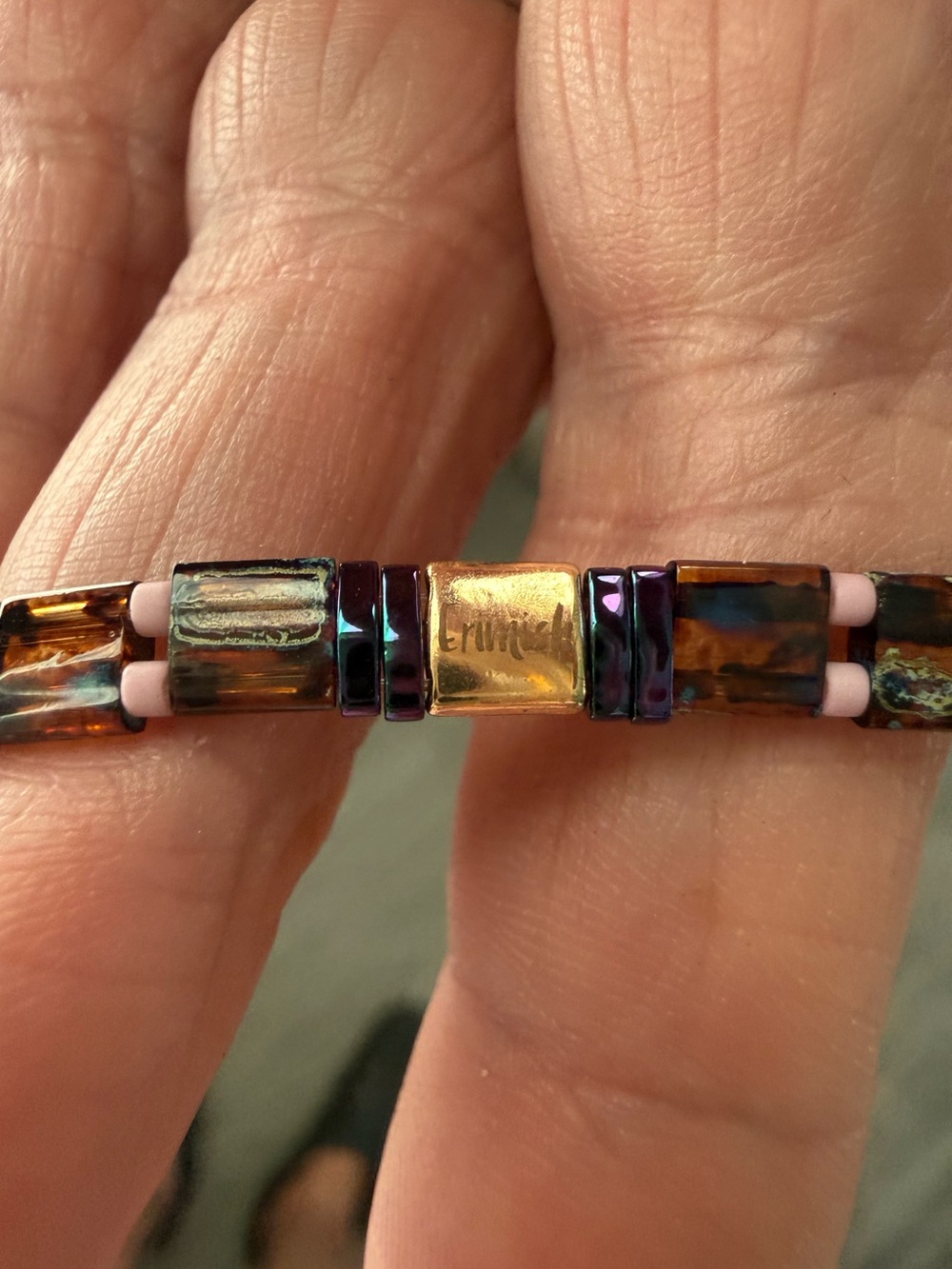 Erimish Lavender And Abalone Starter Stack Bracelet Set New View 6